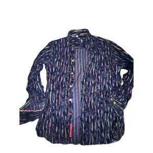 Men’s Retro Aztec Button Up Viscotti Black Small Button Up Rodeo Shirt (o30)